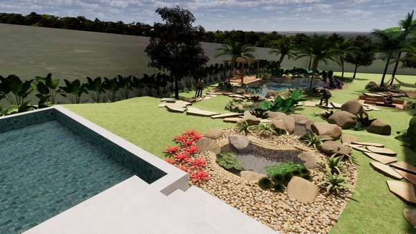 Construção de lago residencial em Rio Claro