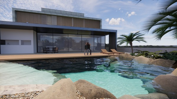Projeto piscina natural em Itu